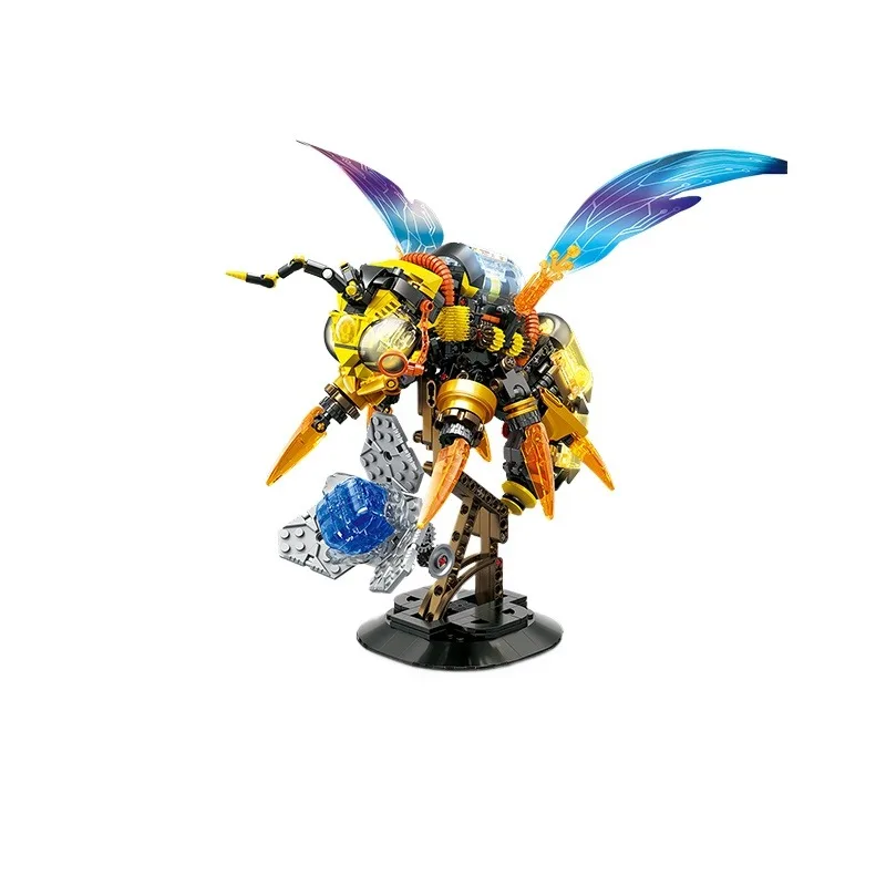 SEMBO Building Blocks Transformable Mechanical Bee with LED Light Model Creative Construction Toy Gift Set
SEMBO Building Blocks Transformable Mechanical Bee with LED Light Model Creative Construction Toy Gift Set