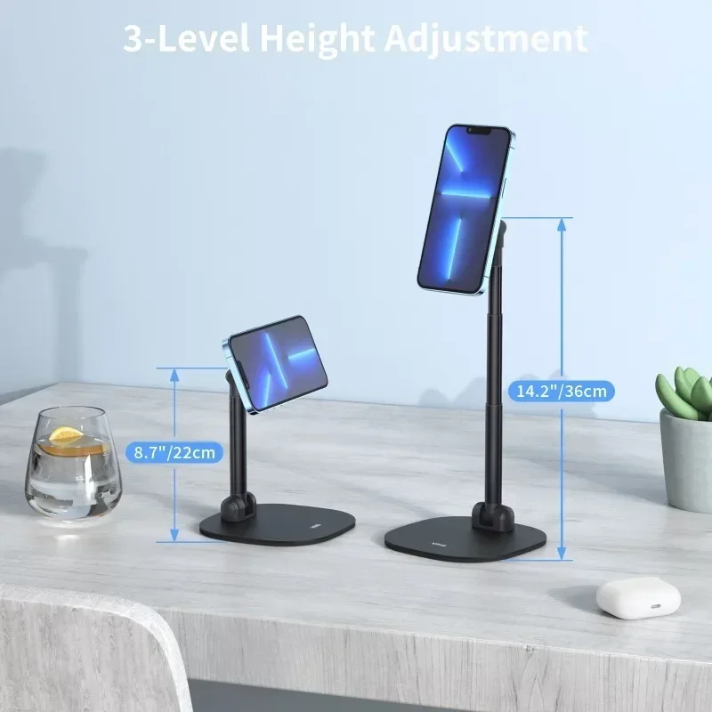 VRIG MG-04 Foldable Desktop Phone Stand with 360° Rotatable Magnetic Phone Mount Phone Holder Adjustable Height for iPhone
VRIG MG-04 Foldable Desktop Phone Stand with 360° Rotatable Magnetic Phone Mount Phone Holder Adjustable Height for iPhone