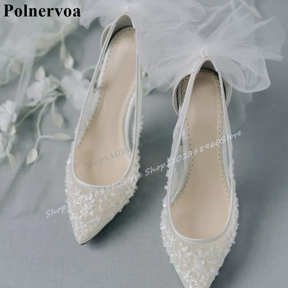 Wedding White Air Mesh Knot Decoration Pumps Thin High Heel Women Shoes Slip On Pointed Toe 2026 Fashion Zapatos Para Mujere
Wedding White Air Mesh Knot Decoration Pumps Thin High Heel Women Shoes Slip On Pointed Toe 2026 Fashion Zapatos Para Mujere