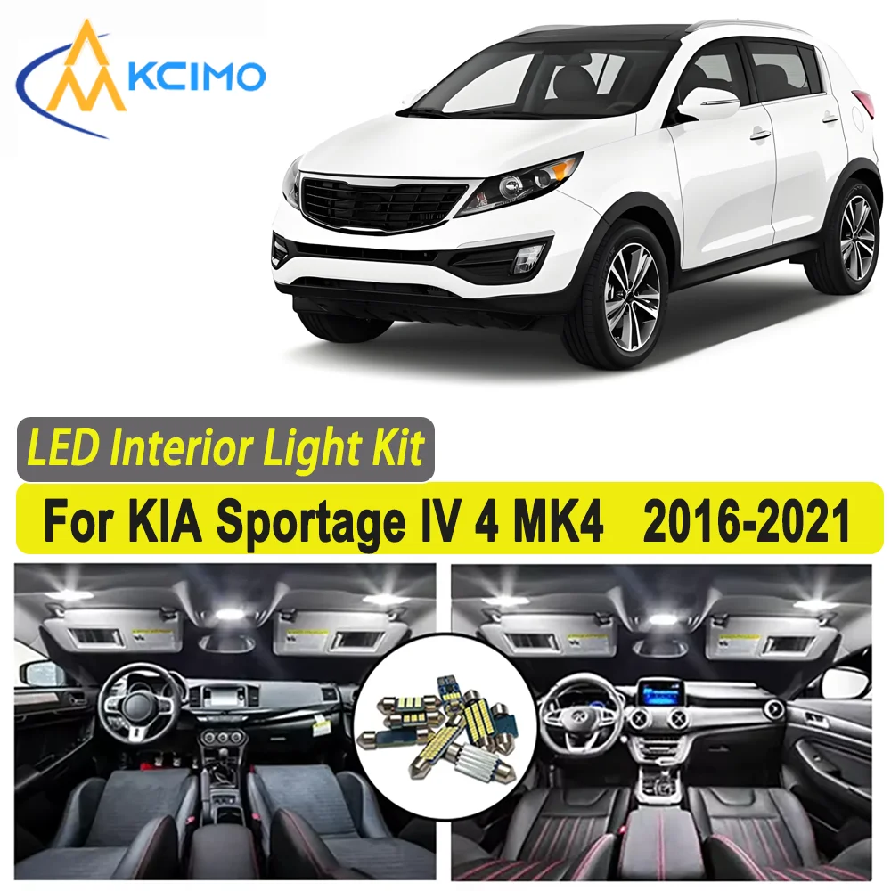 Kcimo LED For KIA Sportage IV 4 MK4 (2016-2021) Premium Bright LED Interior Dome Map Trunk Light Kit Car Led Lamps Car LED Light
Kcimo LED For KIA Sportage IV 4 MK4 (2016-2021) Premium Bright LED Interior Dome Map Trunk Light Kit Car Led Lamps Car LED Light