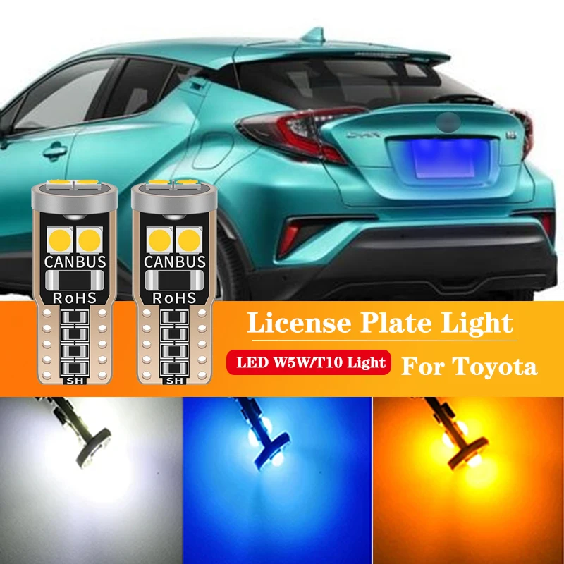 2pcs LED License Plate Light W5W T10 CANbus For Toyota CHR Accessories 2016 2017 2018 2019
2pcs LED License Plate Light W5W T10 CANbus For Toyota CHR Accessories 2016 2017 2018 2019