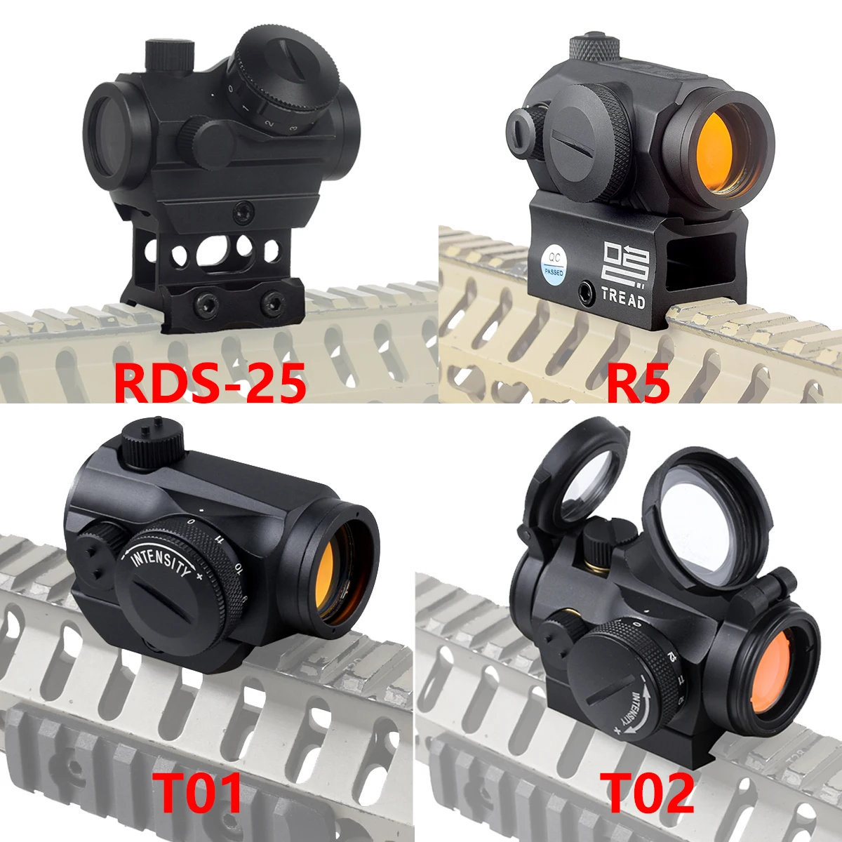Tactical T01 T02 R5 RDS-25 Red Dot Sight 1X20mm Optics Reflex Riflescope Hunting Scopes Fit 20mm Rails Rifle For Hunting Scope
Tactical T01 T02 R5 RDS-25 Red Dot Sight 1X20mm Optics Reflex Riflescope Hunting Scopes Fit 20mm Rails Rifle For Hunting Scope
