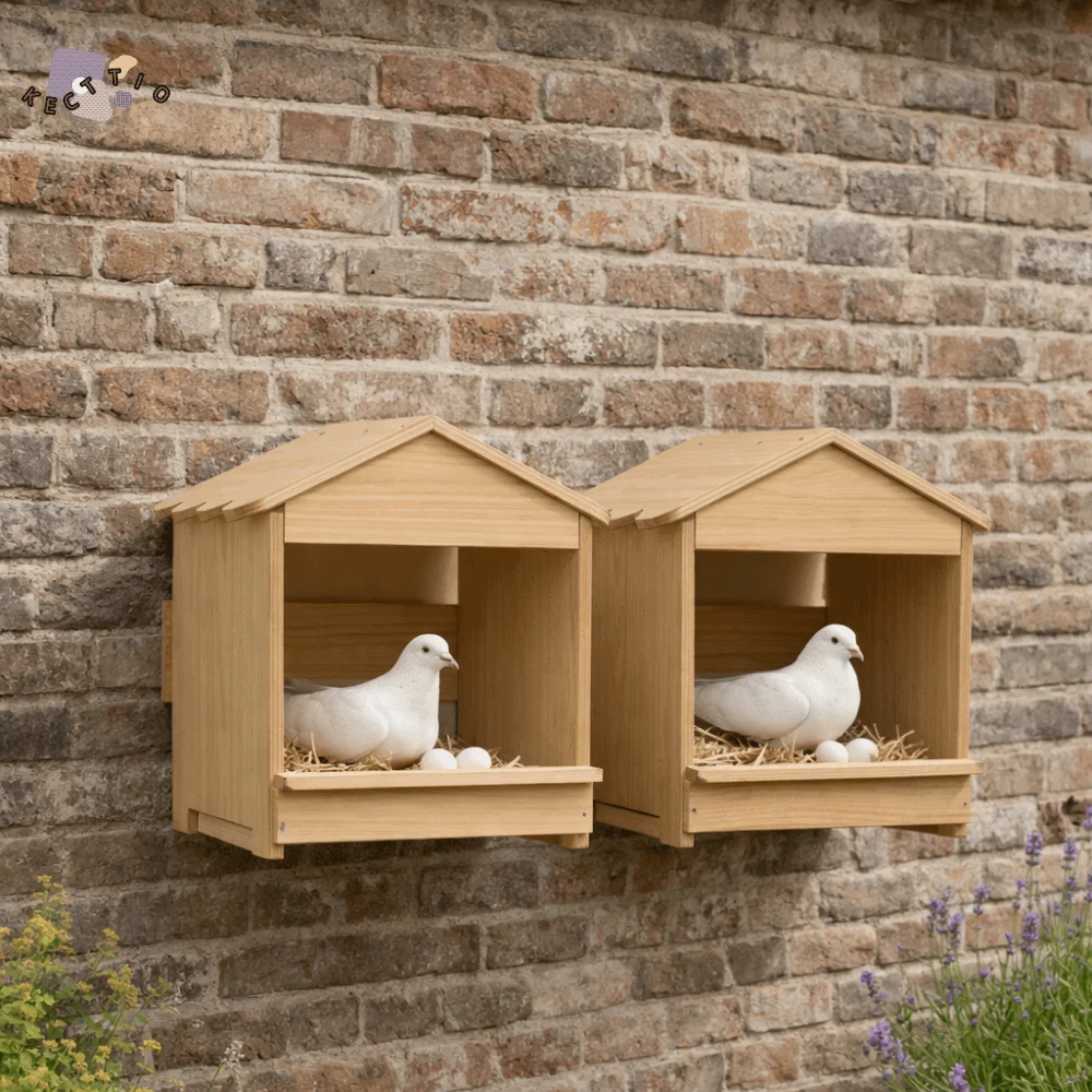 Wall Mounted Wooden Chicken Nest Box Large Capacity Detachable Egg Laying Box Stable House Shape Pigeon Cage Poultry Keeping
Wall Mounted Wooden Chicken Nest Box Large Capacity Detachable Egg Laying Box Stable House Shape Pigeon Cage Poultry Keeping