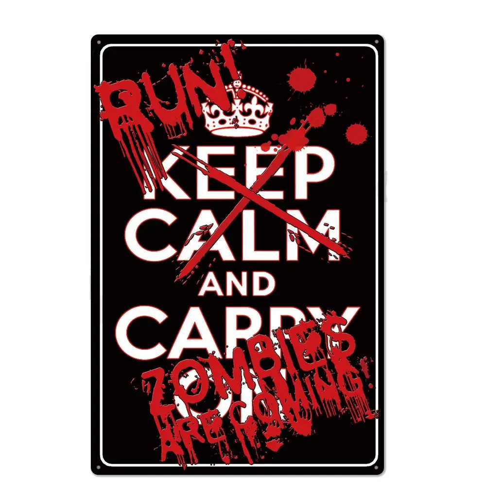 Retro Design Run Zombie are Coming Tin Metal Signs Wall Art | Thick Tinplate Print Poster Wall Decoration for Garage
Retro Design Run Zombie are Coming Tin Metal Signs Wall Art | Thick Tinplate Print Poster Wall Decoration for Garage