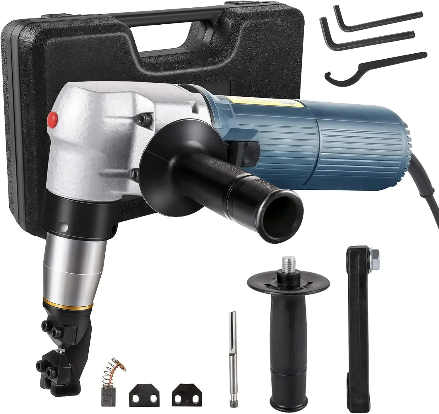 Electric Metal Nibbler 625W Nibbler Metal Cutter 1000RPM High Speed Rotor 0.16in/4mm Metal Nibbler 110Vw Replaced Blades Storage
Electric Metal Nibbler 625W Nibbler Metal Cutter 1000RPM High Speed Rotor 0.16in/4mm Metal Nibbler 110Vw Replaced Blades Storage