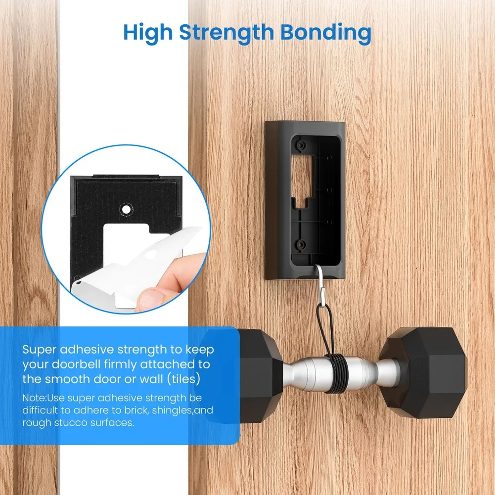 Кронштейн для крепления видео дверного звонка без сверления для кольцевого аккумулятора, противоугонное крепление для дверного звонка, полка, домашнее оборудование
Кронштейн для крепления видео дверного звонка без сверления для кольцевого аккумулятора, противоугонное крепление для дверного звонка, полка, домашнее оборудование