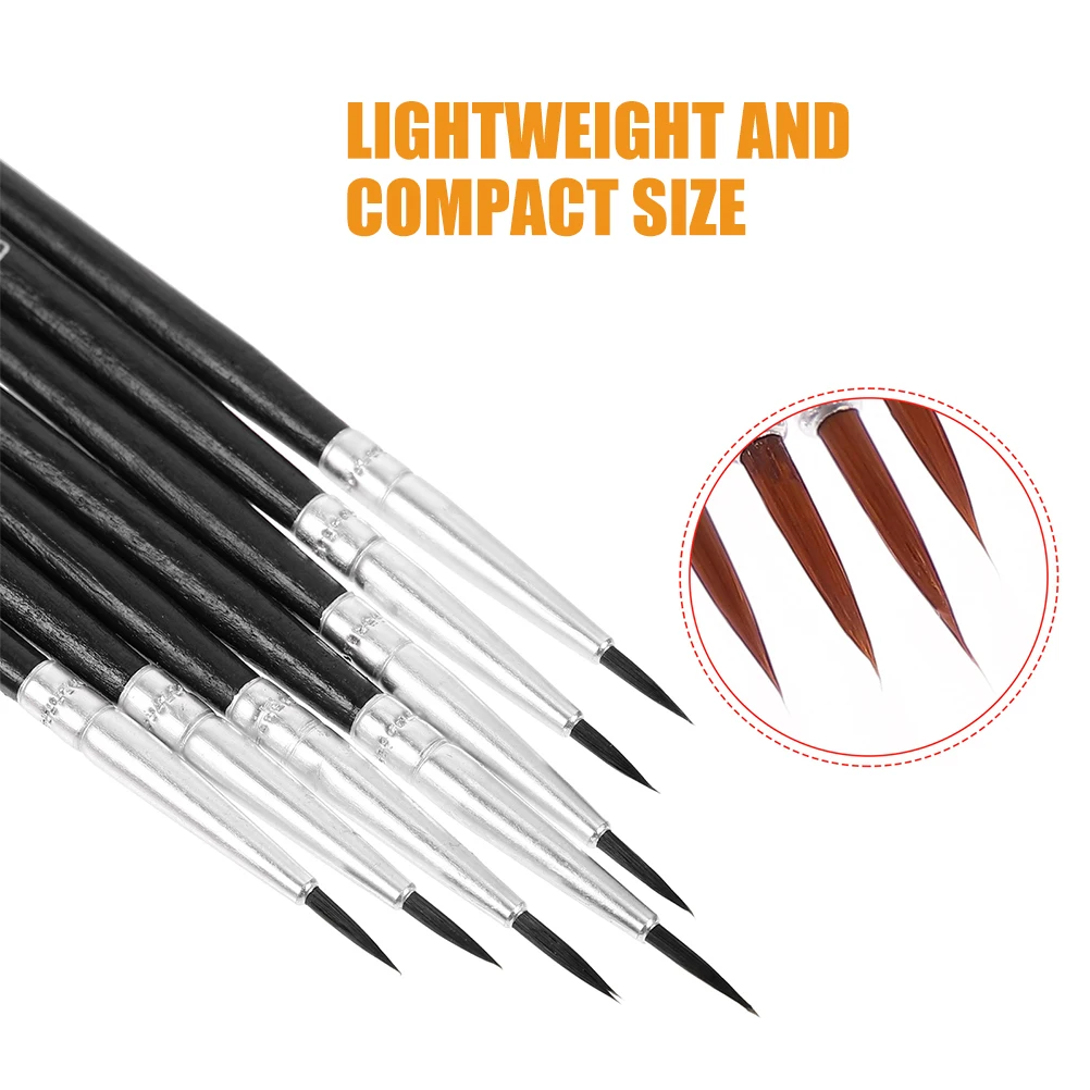 30pcs Nylon Hair Detail Painting Brushes Gouache Watercolor Acrylic Oil Miniature ArtCrafts 000#00#0# Black
30pcs Nylon Hair Detail Painting Brushes Gouache Watercolor Acrylic Oil Miniature ArtCrafts 000#00#0# Black