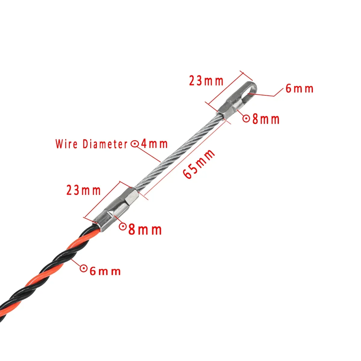 6mm 20m Electrician Wire Cable Push Puller Threading Device Kit for Home Wire Installation Guide Device
6mm 20m Electrician Wire Cable Push Puller Threading Device Kit for Home Wire Installation Guide Device