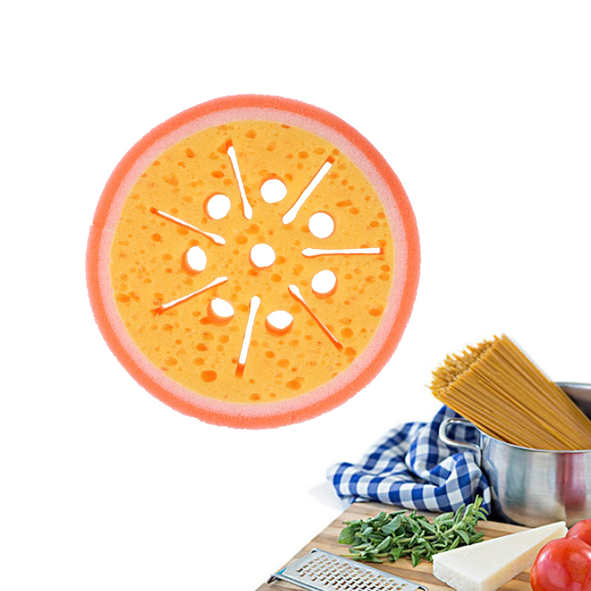 Wash Sponge Durable Fruits Shaped Cleaning Sponge Eraser Strong Decontamination Washing Brush(Orange)
Wash Sponge Durable Fruits Shaped Cleaning Sponge Eraser Strong Decontamination Washing Brush(Orange)