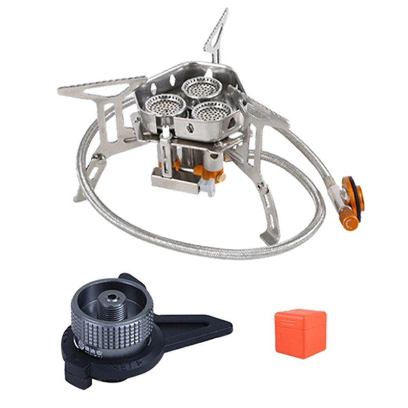 3 Heads Tourist Camping Burners 5800W Folding Backpacking Furnace Outdoor Hiking Picnic
3 Heads Tourist Camping Burners 5800W Folding Backpacking Furnace Outdoor Hiking Picnic