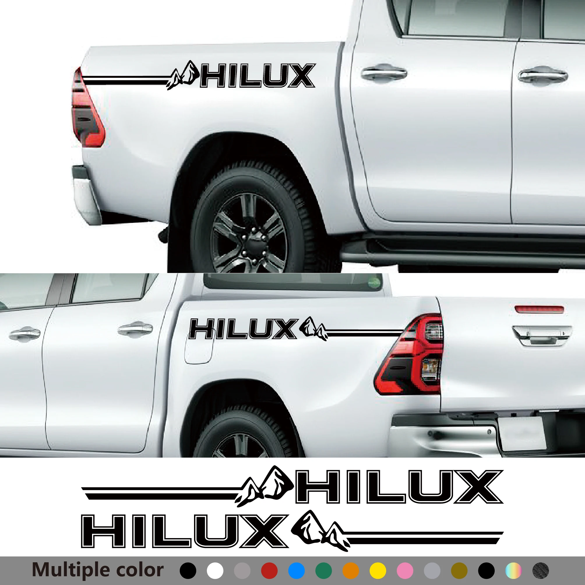 2PCS Car Door Side Stickers Apply For Toyota Hilux Vigo Revo Pickup Truck Custom Letter PVC Vinyl Decals Decoration Accessories
2PCS Car Door Side Stickers Apply For Toyota Hilux Vigo Revo Pickup Truck Custom Letter PVC Vinyl Decals Decoration Accessories