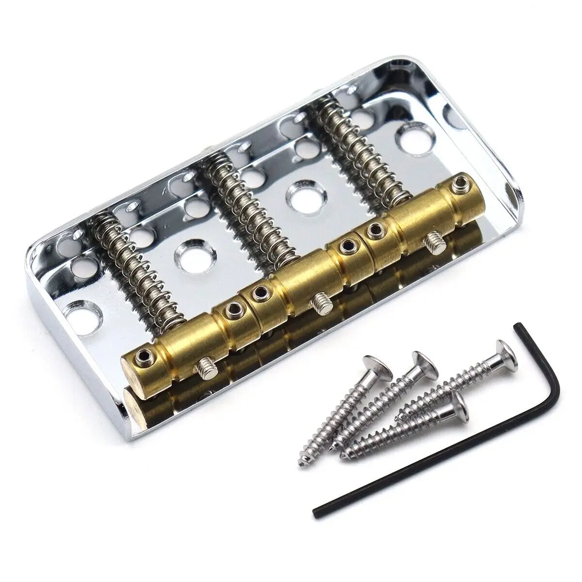 Short Guitar Bridge Brass Compensated 3-Saddles for Guitar
Short Guitar Bridge Brass Compensated 3-Saddles for Guitar