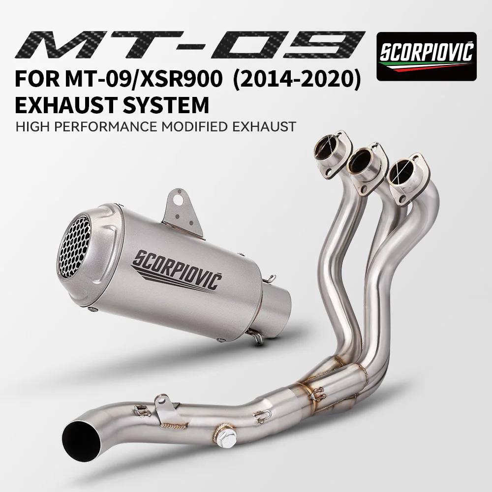 Motorcycle exhaust system For MT09 FZ09 XSR900 2014-2020 51mm Front Link Pipe Muffler Escape
Motorcycle exhaust system For MT09 FZ09 XSR900 2014-2020 51mm Front Link Pipe Muffler Escape