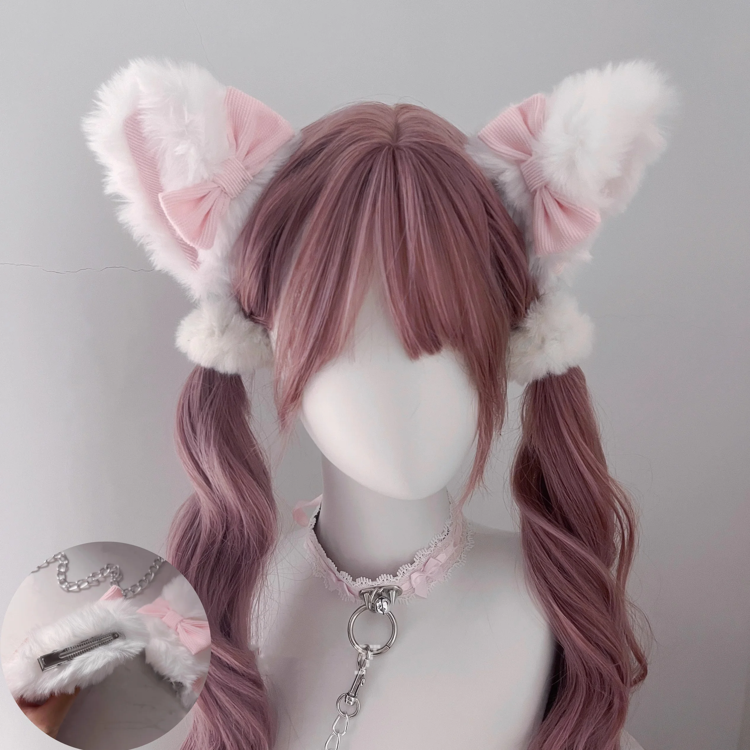 1 Pairs New Furry Handmade Comic con Headpiece Bow Tie Cat Ears Hair Clip Realistic Animal Y2K Lolita Cat Hair Accessory 
1 Pairs New Furry Handmade Comic con Headpiece Bow Tie Cat Ears Hair Clip Realistic Animal Y2K Lolita Cat Hair Accessory