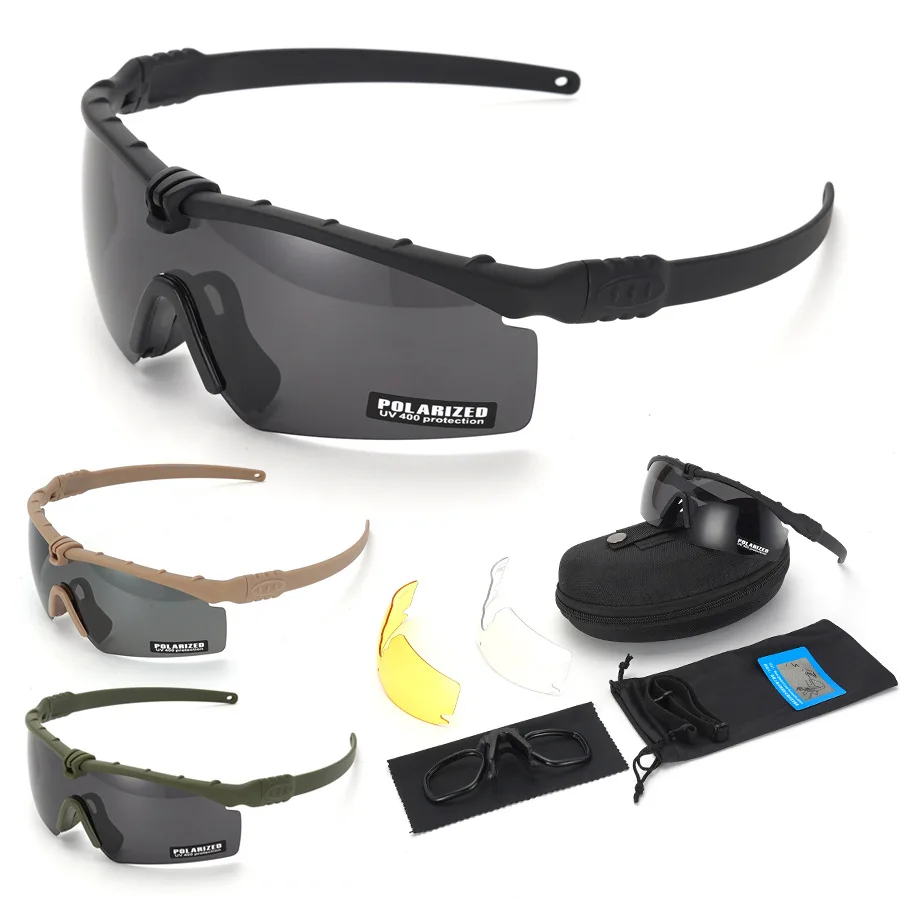 Tactical Glasses Polarizing Lens Three Piece Set Shooting Sports Goggles Outdoor Shooting Glasses
Tactical Glasses Polarizing Lens Three Piece Set Shooting Sports Goggles Outdoor Shooting Glasses