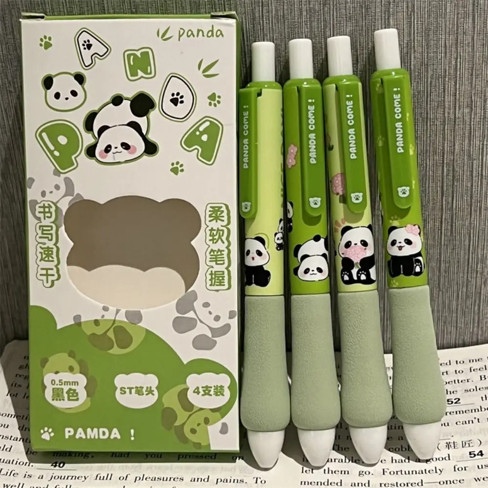 4PCS/Box ST Tip Panda Neutral Pen Press Type Soft Cloud Grip Ballpoint Pen 0.5mm Black Ink School Supplies Signing Pen
4PCS/Box ST Tip Panda Neutral Pen Press Type Soft Cloud Grip Ballpoint Pen 0.5mm Black Ink School Supplies Signing Pen