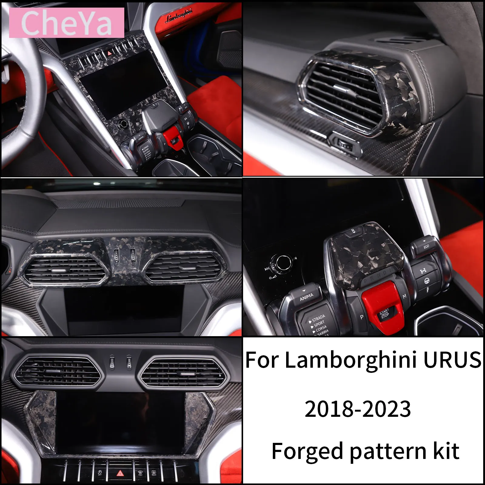 Forged Pattern Kit Car Central Control Gear Panel for Lamborghini URUS 18-23 Air Outlet Decorative Frame Modification Accessory
Forged Pattern Kit Car Central Control Gear Panel for Lamborghini URUS 18-23 Air Outlet Decorative Frame Modification Accessory
