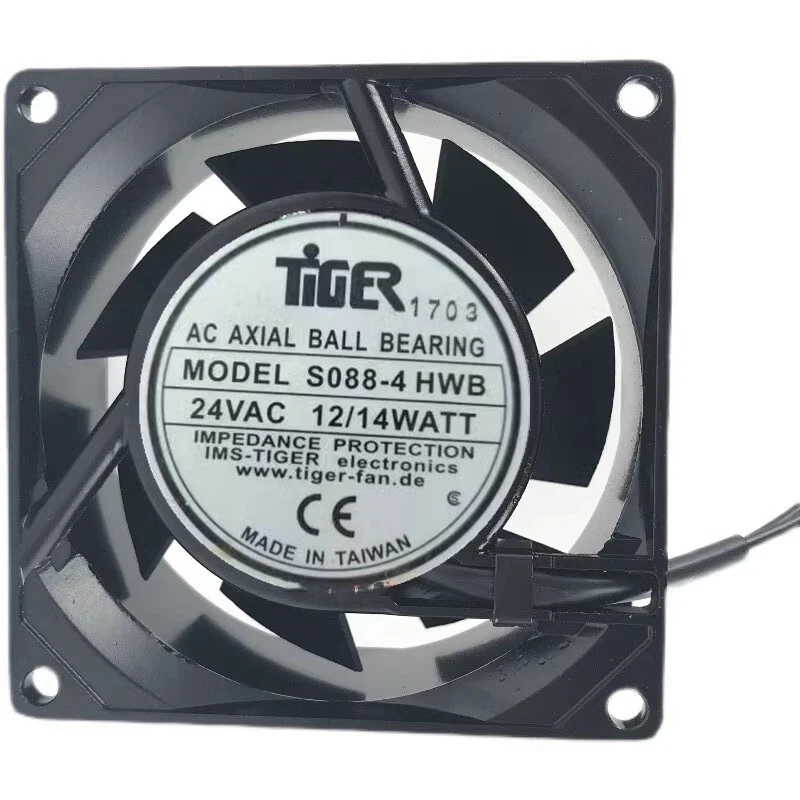 S for TIGER S088-4HWB AC24V 12/14WATT 8038 8CM Cooling Fan
S for TIGER S088-4HWB AC24V 12/14WATT 8038 8CM Cooling Fan