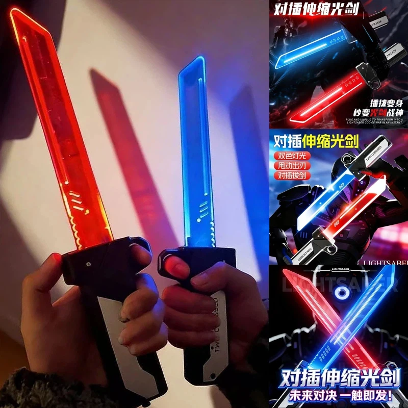 Новая игрушка-световой меч, световой меч для игр, для детей и взрослых, двухлезвийный светодиодный светящийся меч, интерактивная игрушка для мальчиков, подарки для детей
Новая игрушка-световой меч, световой меч для игр, для детей и взрослых, двухлезвийный светодиодный светящийся меч, интерактивная игрушка для мальчиков, подарки для детей