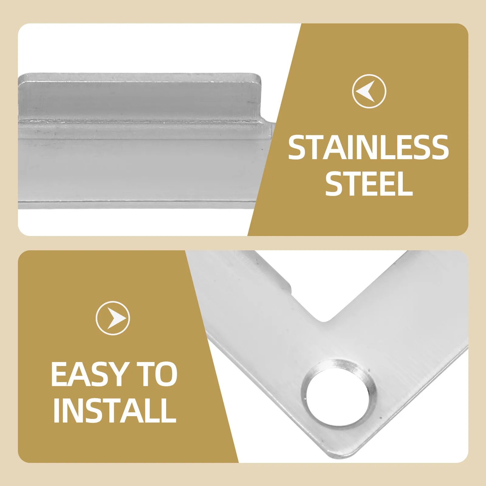 6Pcs Door Latch Plate Stainless Steel Thickened Metal Strike Plate Strong Door Reinforcement for Deadbolt Hole Filler
6Pcs Door Latch Plate Stainless Steel Thickened Metal Strike Plate Strong Door Reinforcement for Deadbolt Hole Filler