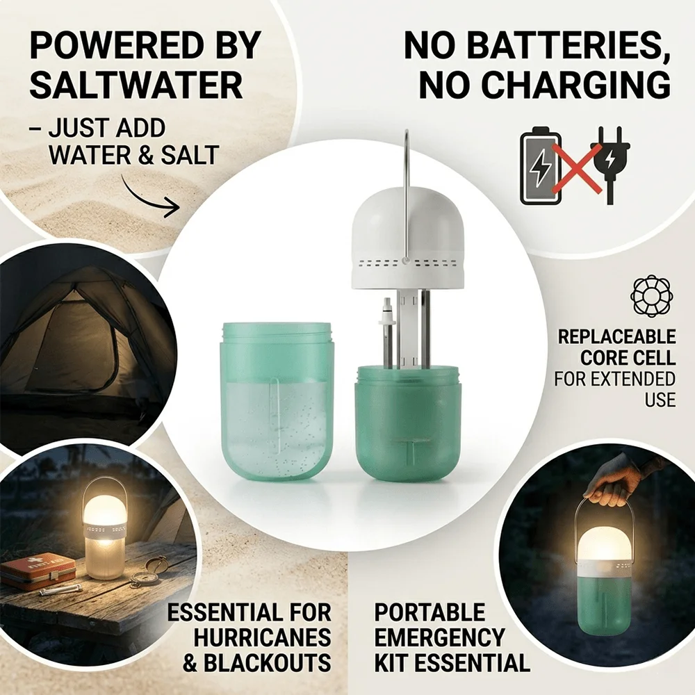 Portable Saline Lamp Saltwater Lamp For Earthquakes No Charging Required Compact And Lightweight For Camping Trips
Portable Saline Lamp Saltwater Lamp For Earthquakes No Charging Required Compact And Lightweight For Camping Trips