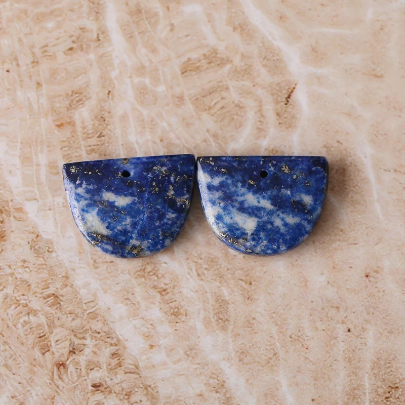 Natural Stone Lapis Lazuli Semicircle Earring Beads, DIY Jewelry Accessories, 20x15x4mm, 4.8g, Ideal Gift for Her, Fashion
Natural Stone Lapis Lazuli Semicircle Earring Beads, DIY Jewelry Accessories, 20x15x4mm, 4.8g, Ideal Gift for Her, Fashion