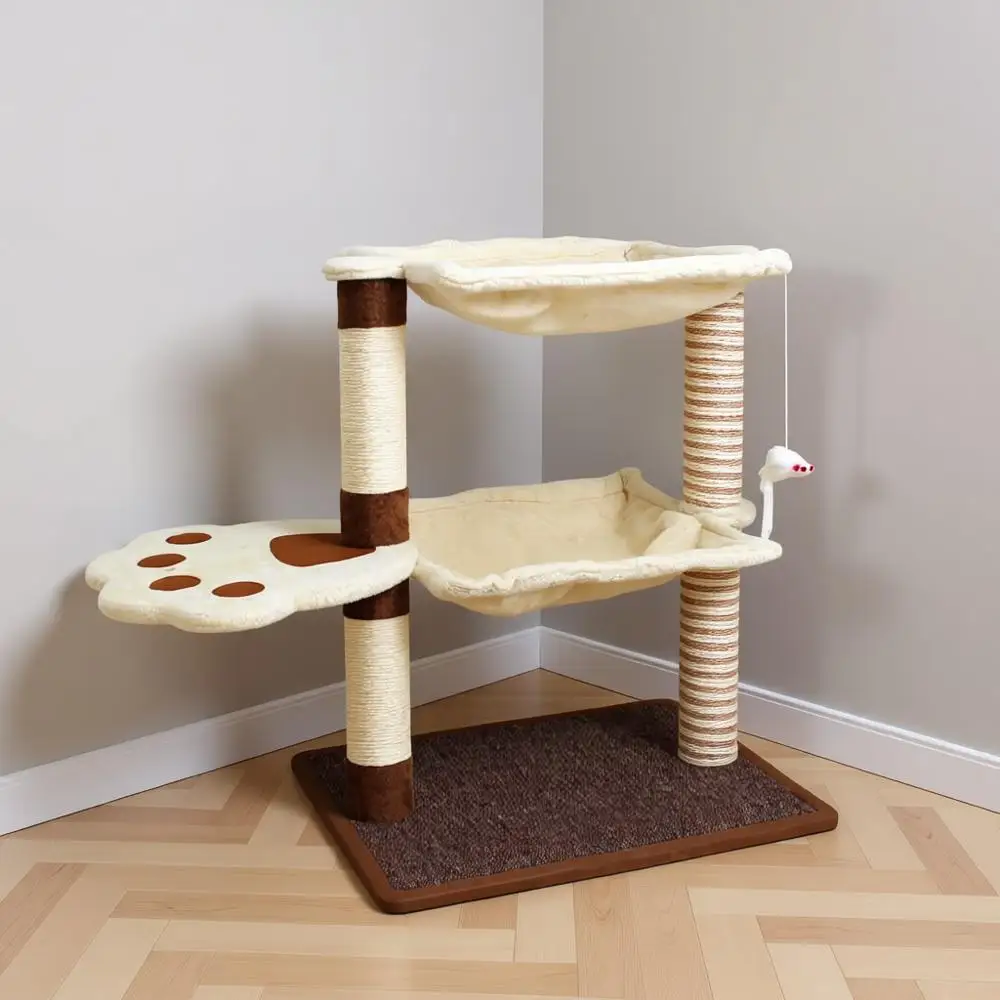 Дерево для кошек с лежанкой-гамаком — 70 см, для крупных взрослых кошек
Дерево для кошек с лежанкой-гамаком — 70 см, для крупных взрослых кошек