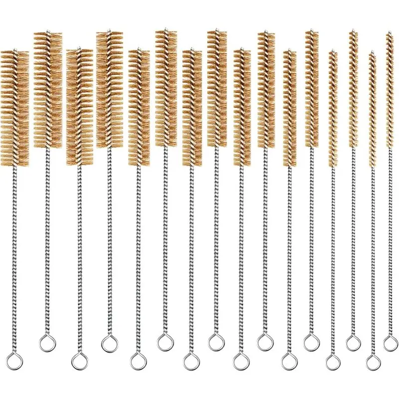 A25F-Brass Wire Brush Set 16Pcs 12" Round Brushes Tube Cleaning Bore Brush Metal Bristle For Pipe, Tube Kit
A25F-Brass Wire Brush Set 16Pcs 12" Round Brushes Tube Cleaning Bore Brush Metal Bristle For Pipe, Tube Kit