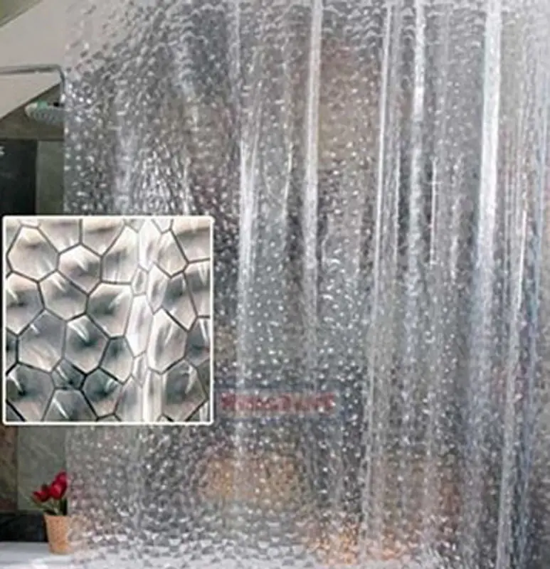 3D Bath Shower Curtain Clear Cubes Water Transparent Plastic Eva Thicker Unique Design Rust Proof Grommets Eco Friendly Anti
3D Bath Shower Curtain Clear Cubes Water Transparent Plastic Eva Thicker Unique Design Rust Proof Grommets Eco Friendly Anti