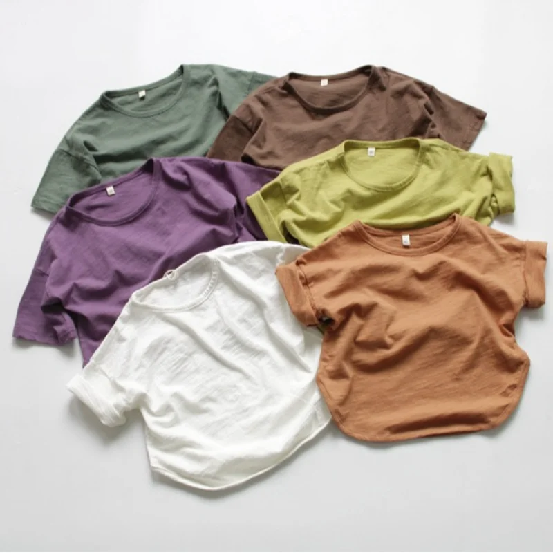 Children Short Sleeve T Shirts Cotton Baby Clothes 2024 Summer Toddler Girls Casual Tee Shirt Boys Solid Color Tops Kids Clothes
Children Short Sleeve T Shirts Cotton Baby Clothes 2024 Summer Toddler Girls Casual Tee Shirt Boys Solid Color Tops Kids Clothes