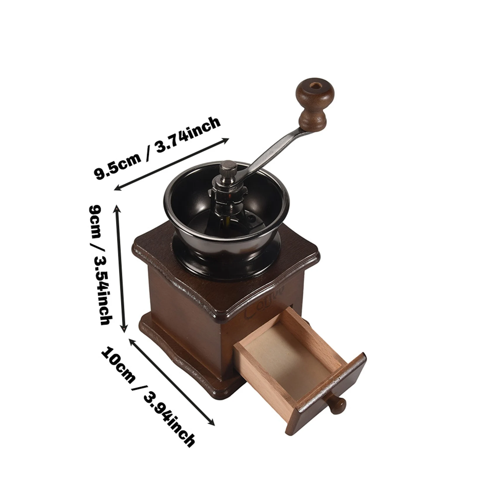 【Электронные аксессуары】3X Ручная кофемолка из дерева/металла, мельница для специй (цвет дерева)
【Электронные аксессуары】3X Ручная кофемолка из дерева/металла, мельница для специй (цвет дерева)