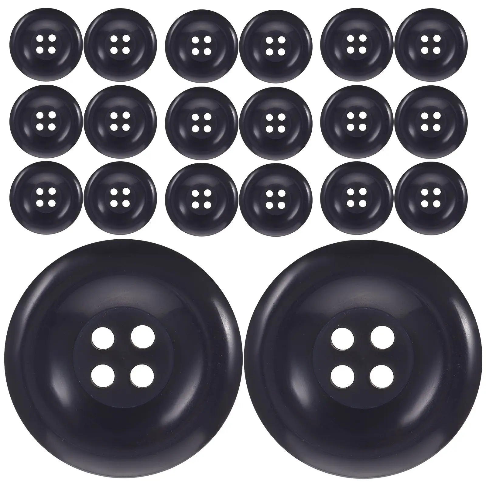 50 Pcs Navy Blue Jacket Buttons 4 Hole 25mm Tailoring Craft Supplies Fashionable Coat Sewing Buttons for Clothing Replacement
50 Pcs Navy Blue Jacket Buttons 4 Hole 25mm Tailoring Craft Supplies Fashionable Coat Sewing Buttons for Clothing Replacement