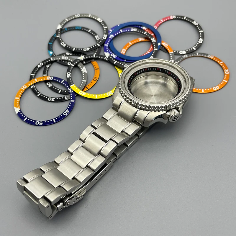 42mm Silver SKX007 Watch Case Sapphire Crystal Glass Fit NH35 NH36 NH38 4R 7S Movement Sealed back cover Modified Part
42mm Silver SKX007 Watch Case Sapphire Crystal Glass Fit NH35 NH36 NH38 4R 7S Movement Sealed back cover Modified Part