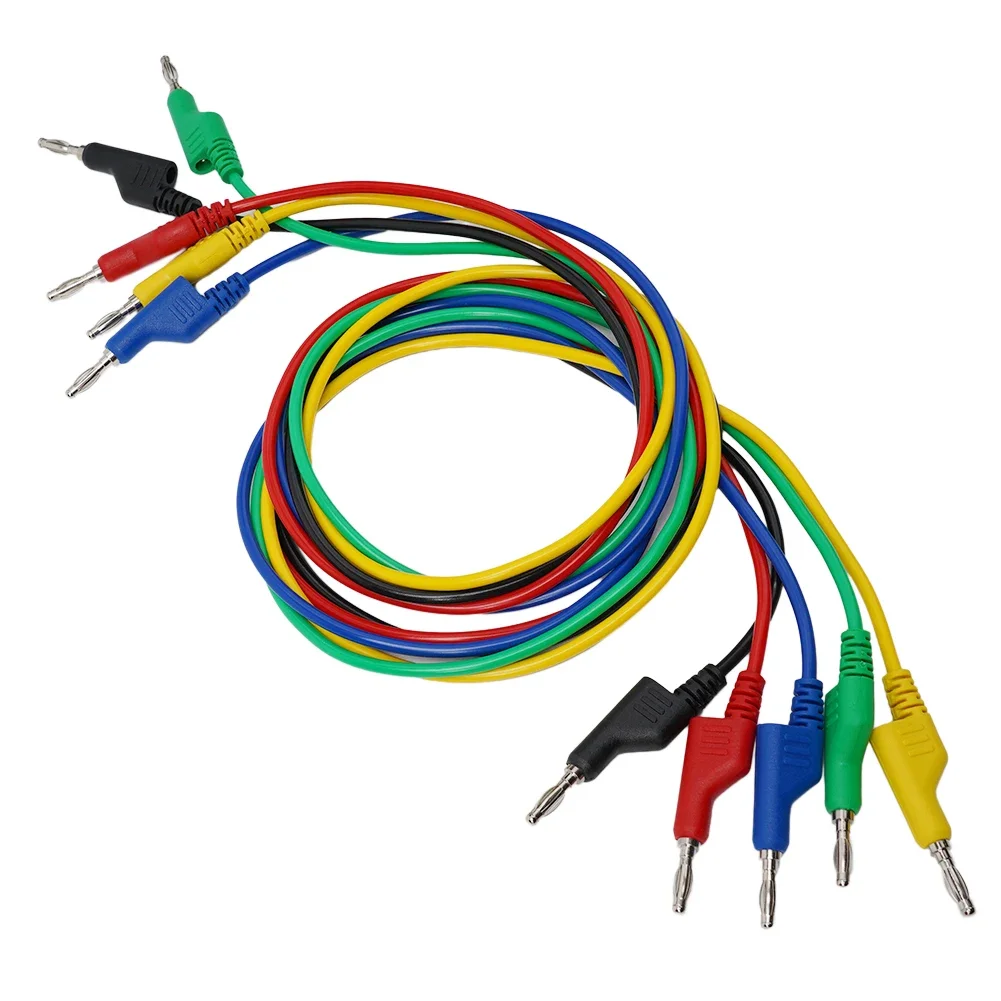 Test Leads Crocodile Clips 5 Colours 5× Multimeter Banana Plug Black Blue Cable Copper Green PVC Red Test Leads
Test Leads Crocodile Clips 5 Colours 5× Multimeter Banana Plug Black Blue Cable Copper Green PVC Red Test Leads