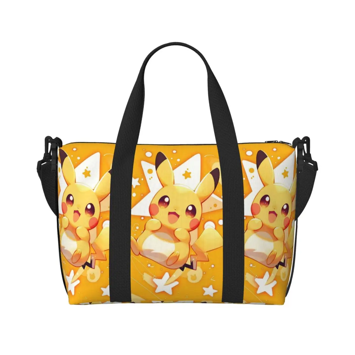 Custom P-Pikachus Cute Printed Groceries Shopping Tote Bag Women Large Capacity Classical Anime Gym Beach Travel Bags
Custom P-Pikachus Cute Printed Groceries Shopping Tote Bag Women Large Capacity Classical Anime Gym Beach Travel Bags