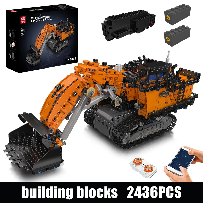 2436PCS Mining Excavator EX8000 Technical Model Building Blocks Engineering Vehicle Bricks Set Toys Adults Gifts Mouldking 17100
2436PCS Mining Excavator EX8000 Technical Model Building Blocks Engineering Vehicle Bricks Set Toys Adults Gifts Mouldking 17100