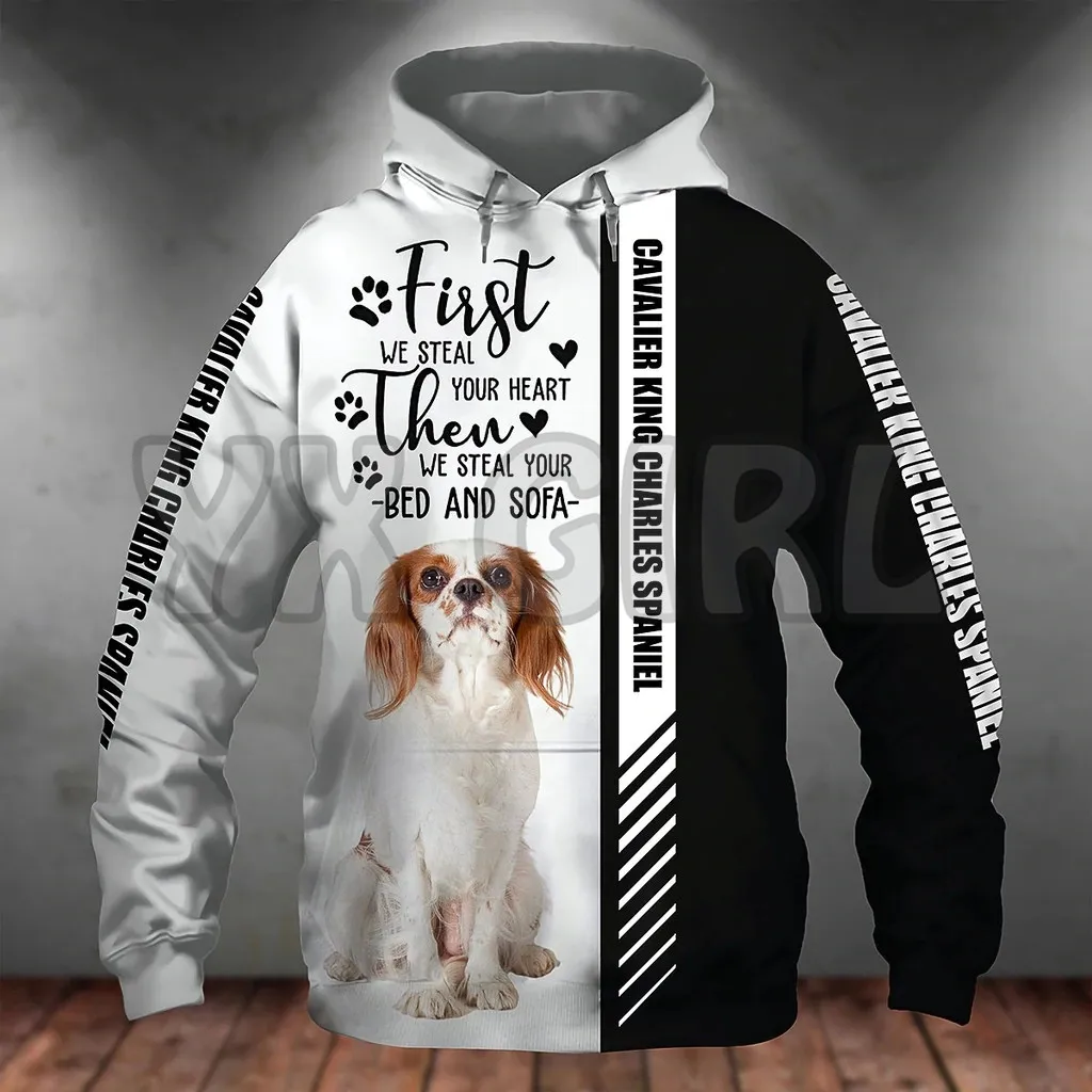 Cavalier King Charles Spaniel-First We Steal Your Heart 3D Printed Hoodies Unisex Pullovers Funny Dog Casual Street Tracksuit
Cavalier King Charles Spaniel-First We Steal Your Heart 3D Printed Hoodies Unisex Pullovers Funny Dog Casual Street Tracksuit