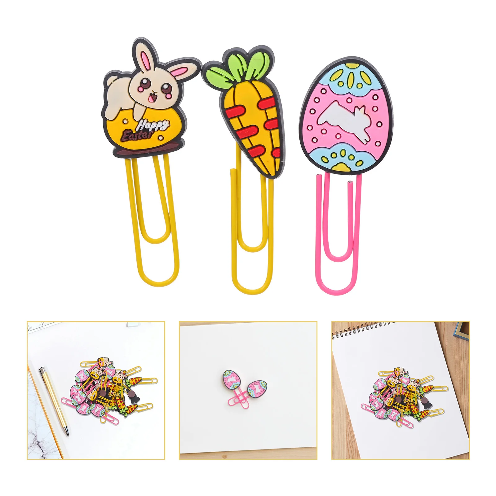 30Pcs Easter Rabbit Paper Clips Bunny Carrot Egg Decorative Bookmarks Cute Cartoon Memo Clips School Office Organization
30Pcs Easter Rabbit Paper Clips Bunny Carrot Egg Decorative Bookmarks Cute Cartoon Memo Clips School Office Organization