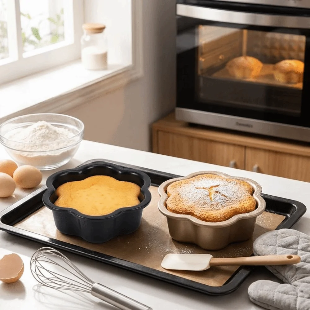 6/8inch Floral Shape Cake Pan Reusable Anti-rust Carbon Steel Bread Mold Multifunction Easy Clean Sponge Cake Mold Bakery
6/8inch Floral Shape Cake Pan Reusable Anti-rust Carbon Steel Bread Mold Multifunction Easy Clean Sponge Cake Mold Bakery