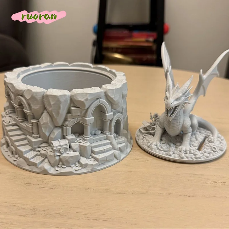 3D Printed Dragon Protecting Gold Coin Bank Coin Saving Jar Creative Decor Organizer
3D Printed Dragon Protecting Gold Coin Bank Coin Saving Jar Creative Decor Organizer