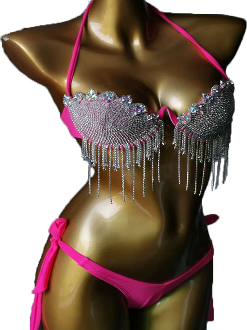 2023 Luxury Women Tassel Bikini Performance Dancewear Swimwear Stripper Outfits Exotic Dance Wear Nightclub Clothing
2023 Luxury Women Tassel Bikini Performance Dancewear Swimwear Stripper Outfits Exotic Dance Wear Nightclub Clothing