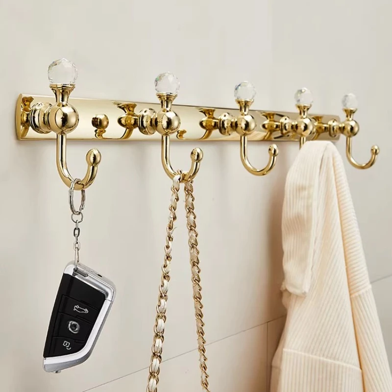Luxury Gold Coat Hooks No-Drill Wall-Mounted Hanger for Bathroom Entryway Garment Rack Vintage Multi-Hook Organizer for Towel
Luxury Gold Coat Hooks No-Drill Wall-Mounted Hanger for Bathroom Entryway Garment Rack Vintage Multi-Hook Organizer for Towel