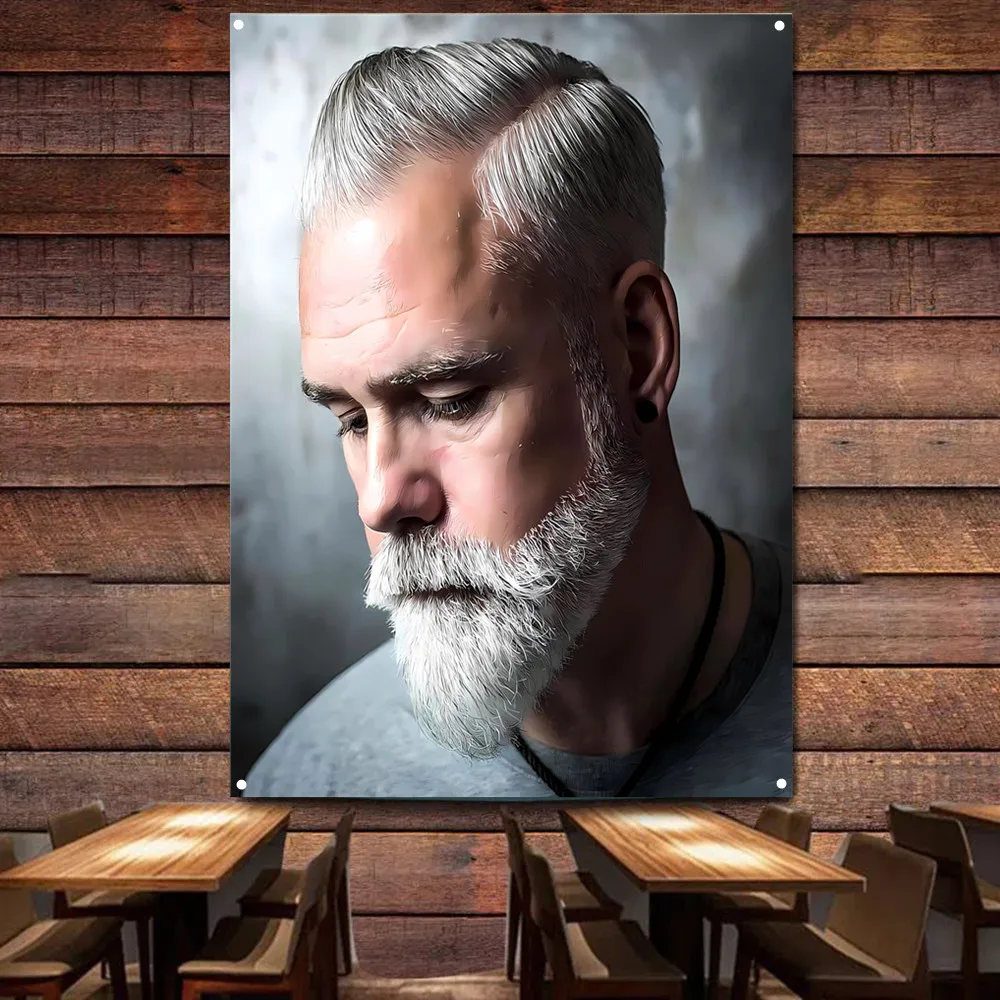 Old Men's Hairstyle Posters & Print Wall Hanging Flag Polyester Digital Printing Hairstyling Barber Shop Wall Decor Art Tapestry
Old Men's Hairstyle Posters & Print Wall Hanging Flag Polyester Digital Printing Hairstyling Barber Shop Wall Decor Art Tapestry