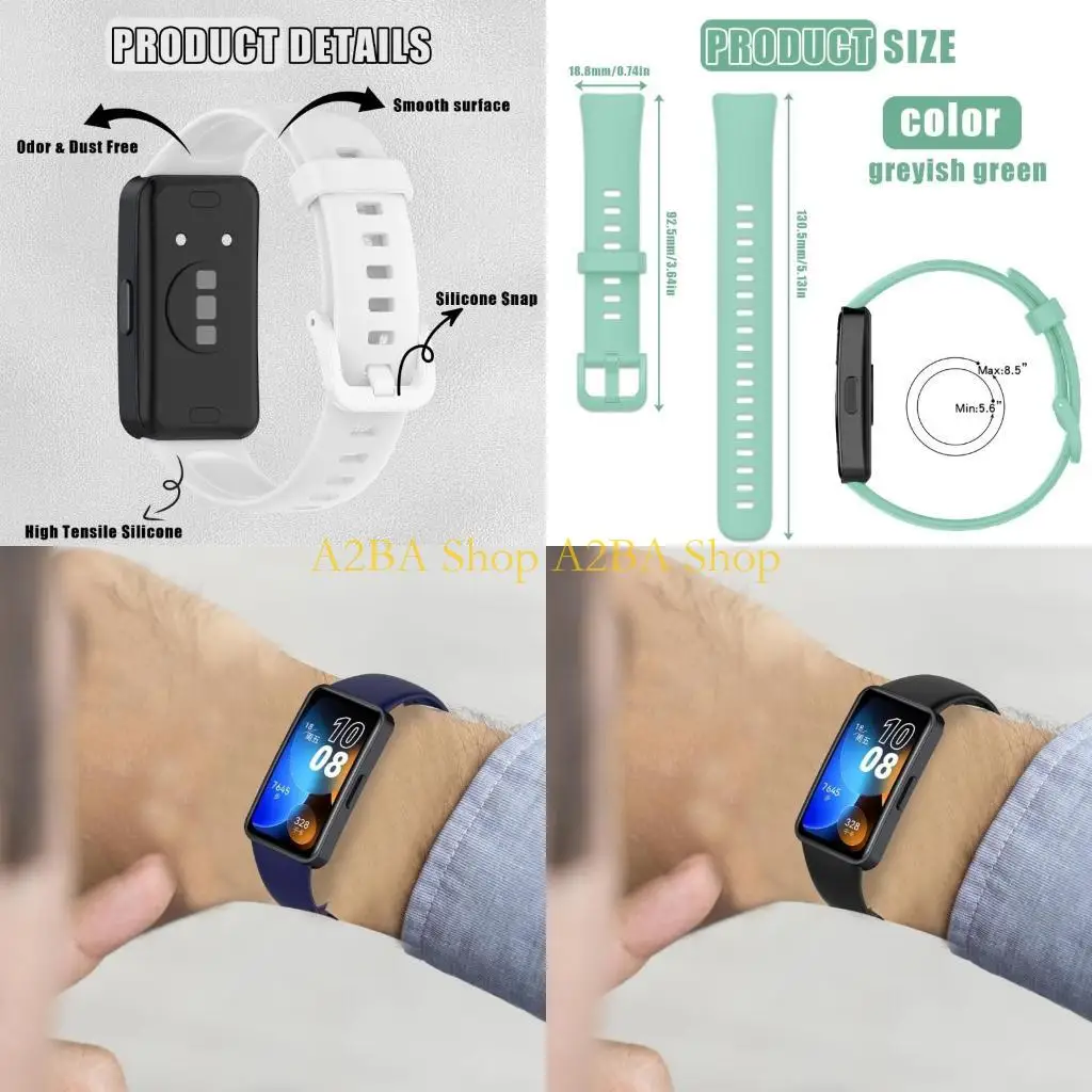 A2BA Легко заменить часы Long Service Silicone Band Комфортный замену брастель легкий ремешок для Band8/9
A2BA Легко заменить часы Long Service Silicone Band Комфортный замену брастель легкий ремешок для Band8/9