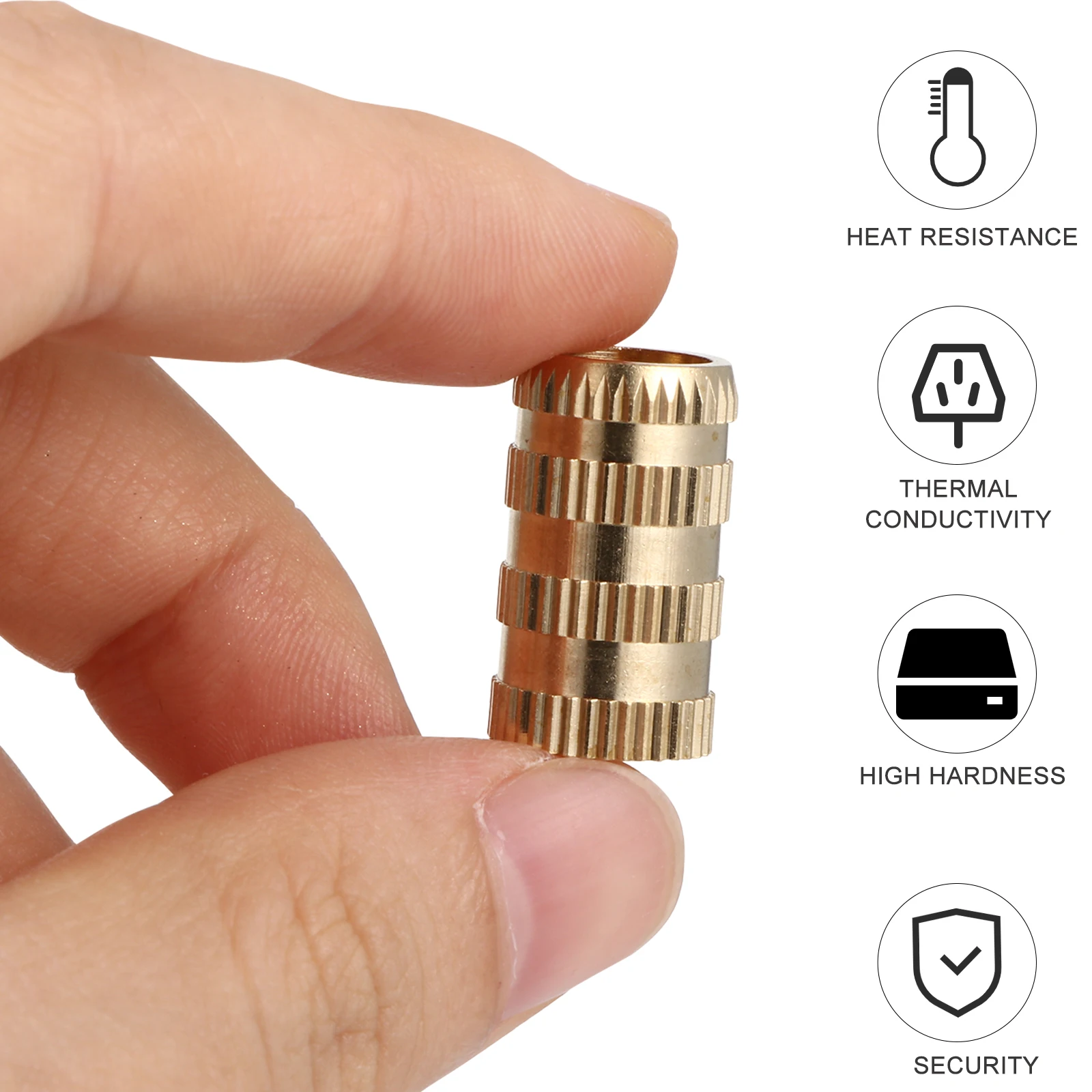 10pcs M10x11.5x20 Pre Embedded Copper Nuts High Precision Deep Compatible Screws Premium Brass Material Strong Heat Tolerance
10pcs M10x11.5x20 Pre Embedded Copper Nuts High Precision Deep Compatible Screws Premium Brass Material Strong Heat Tolerance