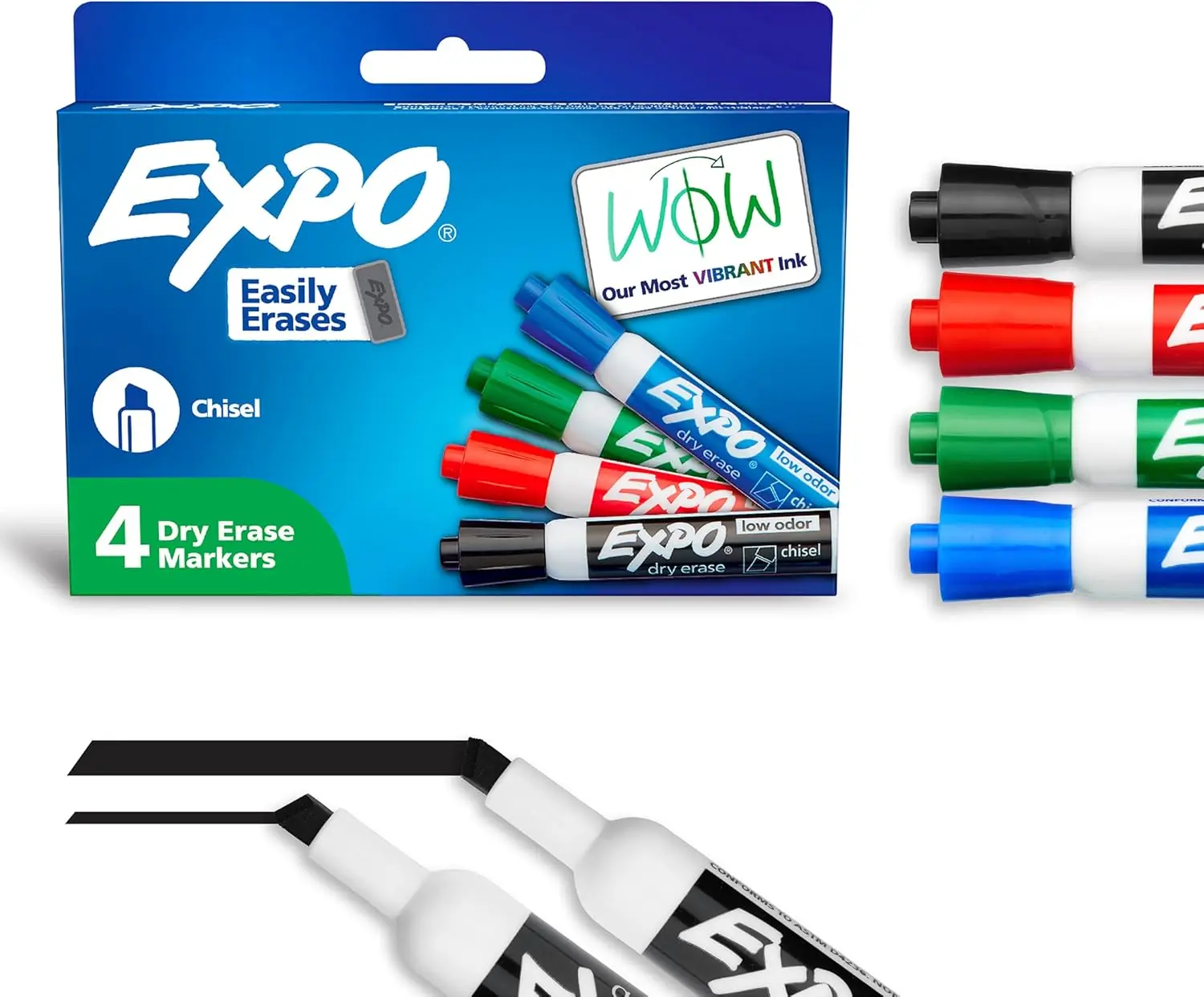 Dry Erase Markers, Low Odor Ink, Assorted Colors, Chisel Tip, Easily Erases, Vibrant Ink for Classroom, Office, Whiteboard, 48
Dry Erase Markers, Low Odor Ink, Assorted Colors, Chisel Tip, Easily Erases, Vibrant Ink for Classroom, Office, Whiteboard, 48