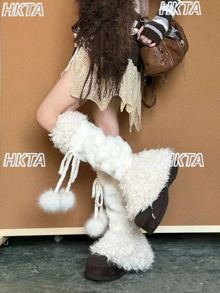Милые зимние новые утолщенные теплые плюшевые гетры, женские меховые гетры с бантом, утепленные теплые зимние сапоги, женские носки с напуском
Милые зимние новые утолщенные теплые плюшевые гетры, женские меховые гетры с бантом, утепленные теплые зимние сапоги, женские носки с напуском