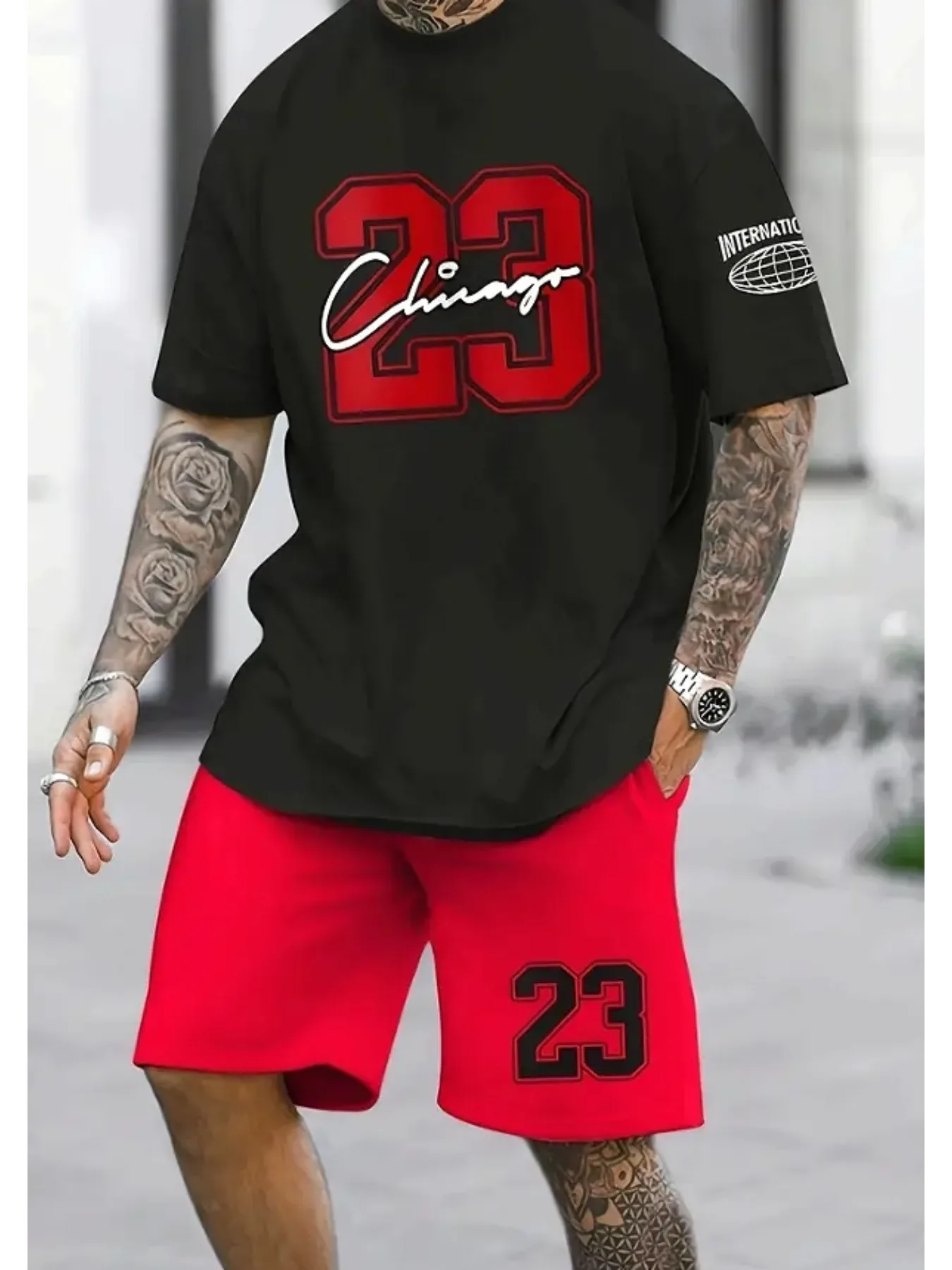 New Summer Arrivals in 2026 Men's 23 Graphic Casual Shorts Y2K Oversized Casual Suit Suitable for Daily and Training Wear
New Summer Arrivals in 2026 Men's 23 Graphic Casual Shorts Y2K Oversized Casual Suit Suitable for Daily and Training Wear