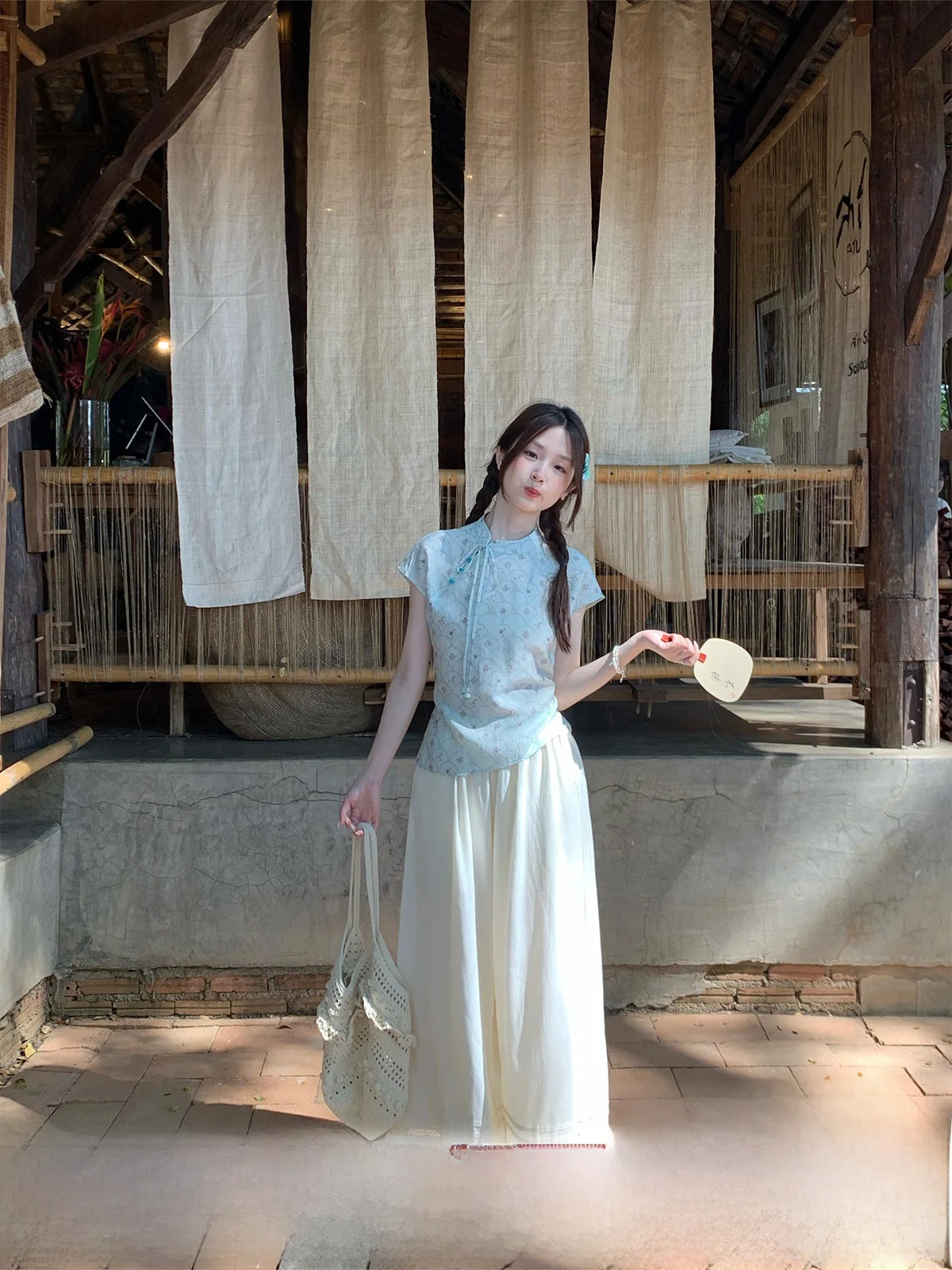 MUCHA Wooden Tea Women's Casual Loose Waist Ruffle Skirt Pants Summer Slimming Long Trousers Lazy Style Fashionable Pants
MUCHA Wooden Tea Women's Casual Loose Waist Ruffle Skirt Pants Summer Slimming Long Trousers Lazy Style Fashionable Pants