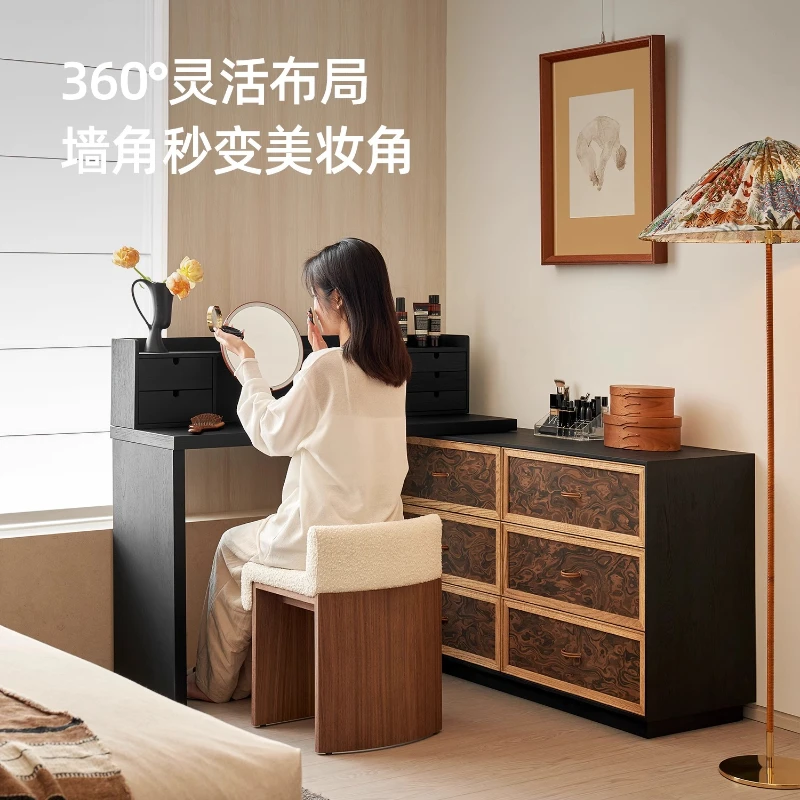 Dresser retractable chest integrated retro small apartment storage corner bedside cabinet
Dresser retractable chest integrated retro small apartment storage corner bedside cabinet